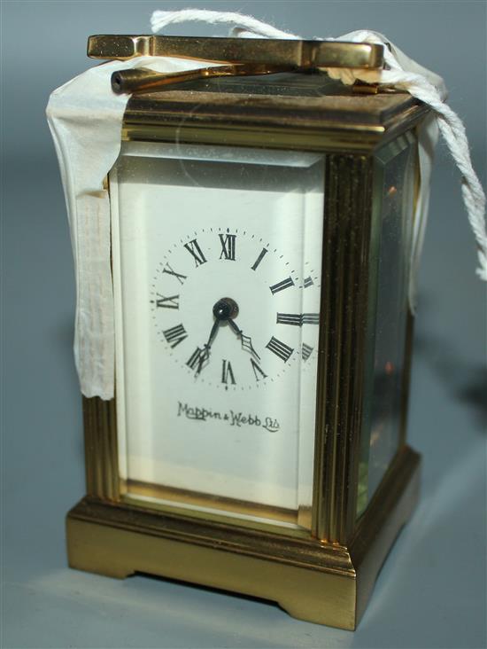 Mappin & Webb miniature carriage clock